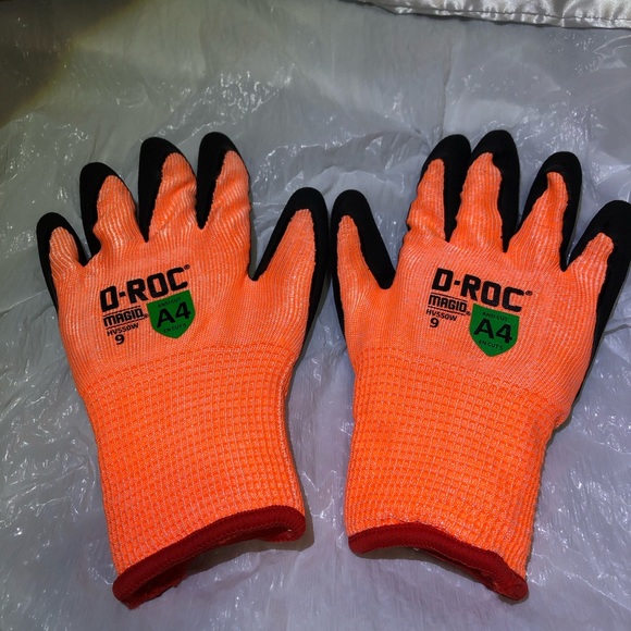 Magid Gpd569 D-rocHi-vis grip coated work gloves - Picture 4 of 4